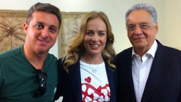 Luciano Huck, Angélica e Fernando Henrique Cardoso - Twitter / Reprodução