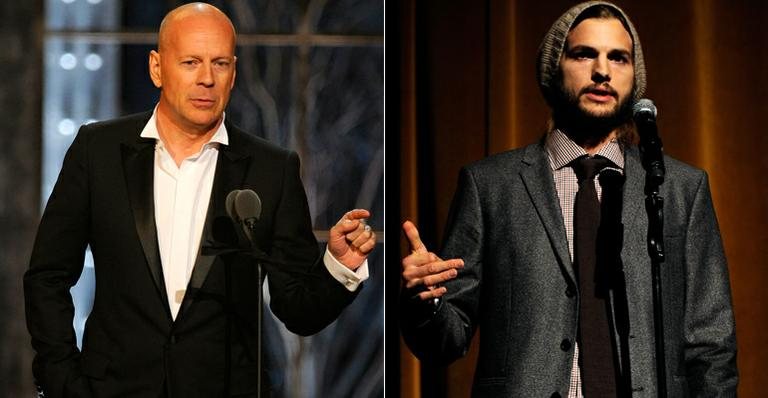 Bruce Willis põe Ashton Kutcher contra a parede - Getty Images