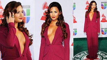 Demi Lovato abusa do decote no Grammy Latino - Getty Images
