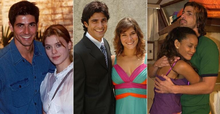 Carolina Dieckmann, Priscila Fantin e Taís Araújo já formaram par com o ator em novelas - TV Globo/Divulgação