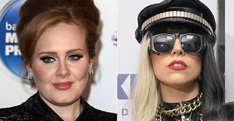 Adele e Lady Gaga - Getty Images
