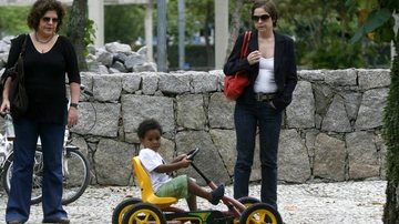 Drica Moraes com o filho Mateus - Edson Teófilo / PhotoRio News