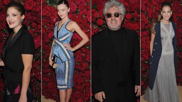 Drew Barrymore, Miranda Kerr, Pedro Almodóvar e Sarah Jessica Parker em noite de homenagem - Getty Images