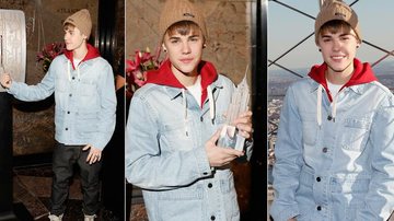 Justin Bieber acende as luzes do Empire State - Getty Images