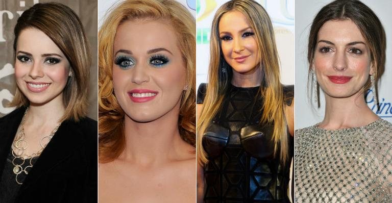 Sandy, Katy Perry, Claudia Leitte e Anne Hathaway - Getty Images/ Photo Rio News/ Foto Arena