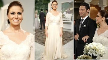 Claudia (Giovanna Antonelli) se casa com Rubinho (Victor Pecoraro) - Reprodução / TV Globo