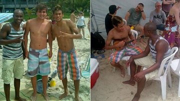Neymar e Thiago se divertem em dia de folga - Reprodução/Twitter