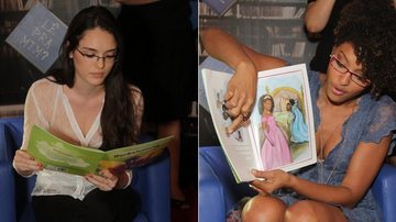 Isabelle Drommond e Sheron Menezzes participam do Projeto 'Lê Pra Mim?' no Rio de Janeiro - André Muzell / AgNews