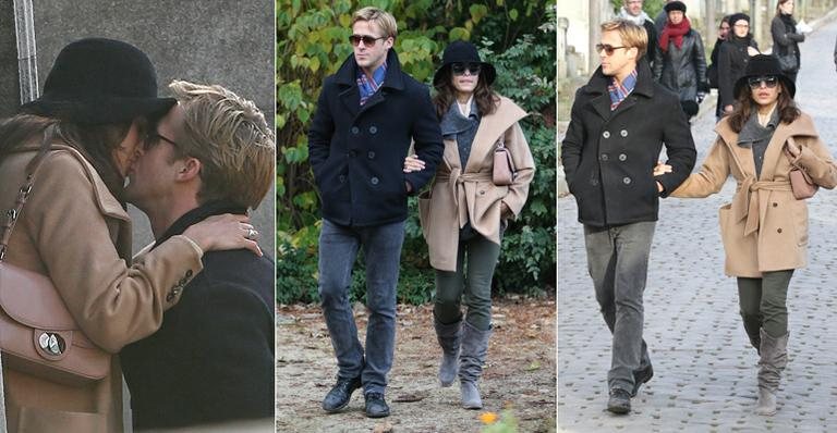 Ryan Gosling e Eva Mendes namoram em Paris - GrosbyGroup