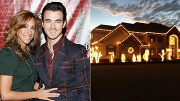 Kevin Jonas e Danielle enfeitam a casa para o Natal - Getty Images; Reprodução / Twitter