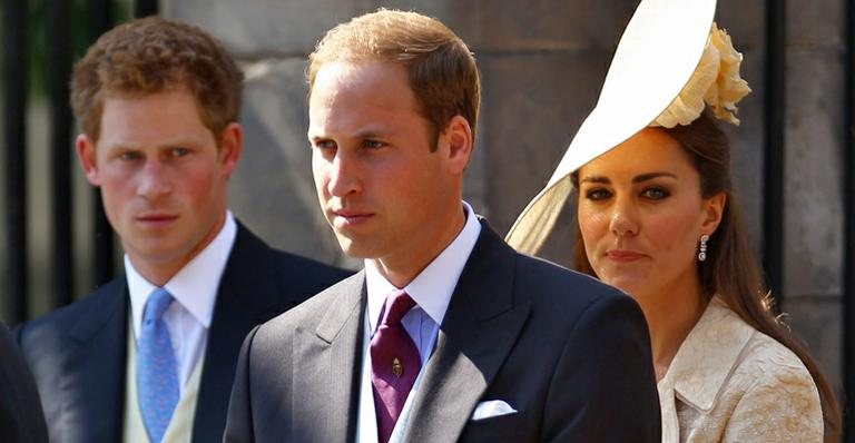 Príncipe Harry, príncipe William e Kate Middleton - Getty Images