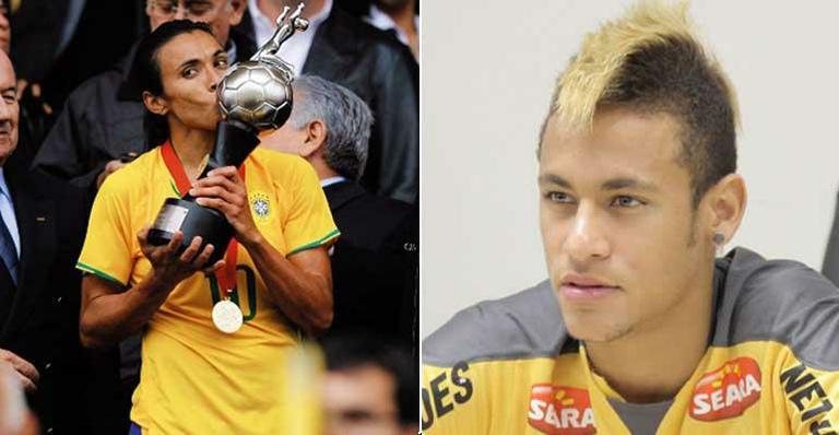 Marta / Neymar - Reprodução/Reuters