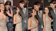 Ashton Kutcher de olho no decote de Lea Michelle - Getty Images