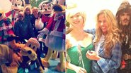 Adriane Galisteu é cercada por personagens da Disney em festa - Reprodução / Twitter