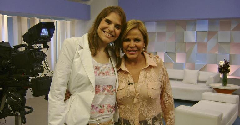 Ana Luisa Vilela Barbosa no programa de Claudete Troiano, na TV Gazeta, SP.