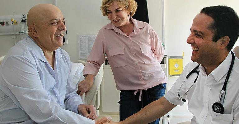 Roberto Kalil Filho conta a Lula e à esposa, Marisa Letícia, que tumor do ex-presidente regrediu 75% - Ricardo Stuckert/Instituto Lula/Divulgação