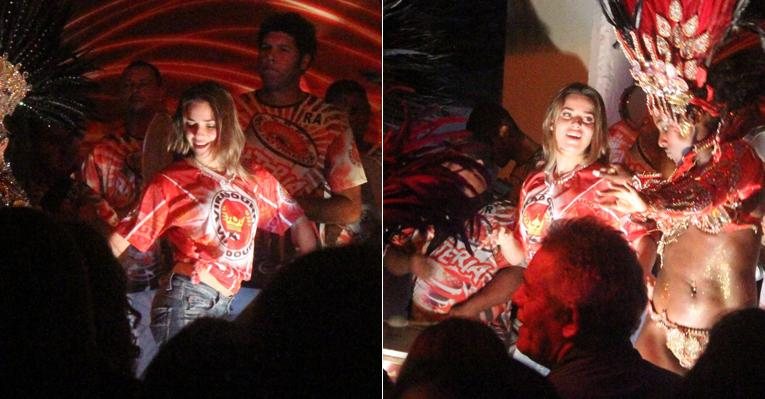 Monique Alfradique mostra samba no pé em festa de 'Fina Estampa' - Francisco Silva / AgNews