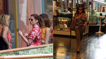 Débora Bloch e Regina Casé circulam por shopping carioca - Daniel Delmiro / AgNews