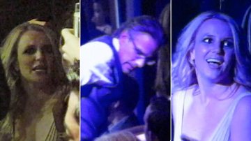Britney Spears durante festa de aniversário do noivo em uma casa noturna de Las Vegas - Splash News splashnews.com