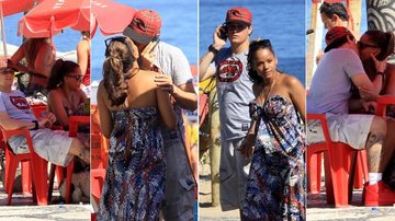 Felipe Dylon e Aparecida Petrowky curtem praia após casamento - Wallace Barbosa/AgNews