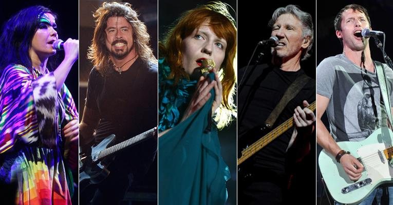 Björk, Foo Fighters, Florence And The Machine, Roger Waters e James Blunt são alguns dos shows já confirmados para 2012 - Getty Images