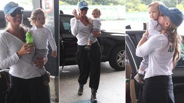 Adriane Galisteu embarca com o filho Vittorio para Orlando, nos Estados Unidos - Manuela Scarpa/Photo Rio News