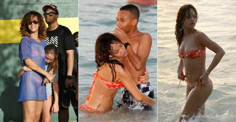 Rihanna se diverte com amigos e familiares em Barbados, no Caribe - The Grosby Group