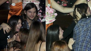 Ashton Kutcher e Lorene Scarafia em festa na Grécia - The Grosby Group