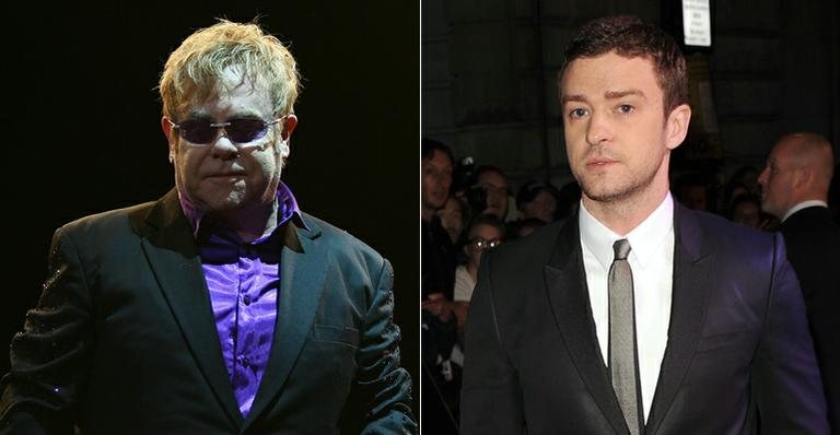 Elton John e Justin Timberlake - Getty Images