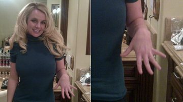Britney Spears exibe seu anel de noivado - Reprodução Twitter