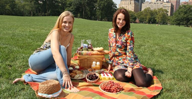 Angélica e Paola Oliveira gravam no Central Park, em Nova York - Divulgação/ Rede Globo