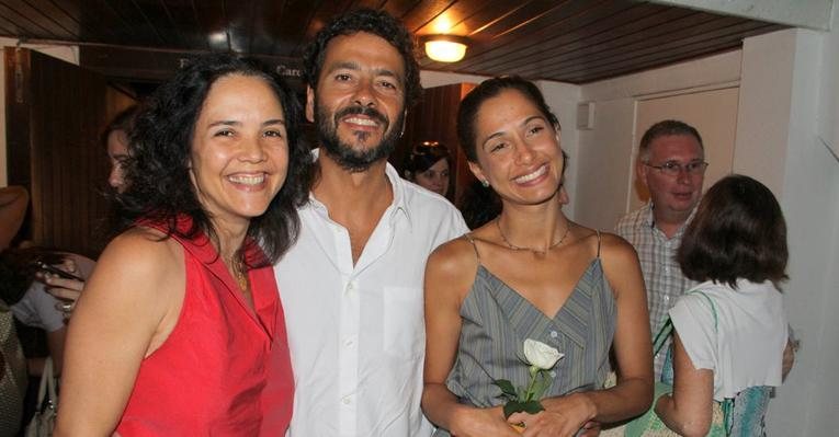 Teresa Seiblitz, Marcos Palmeira e Camila Pitanga - Daniel Delmiro / AgNews