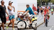 Famosos fazem exercícios na orla do Rio de Janeiro - Wallace Barbosa/AgNews e J.Humberto / AgNew