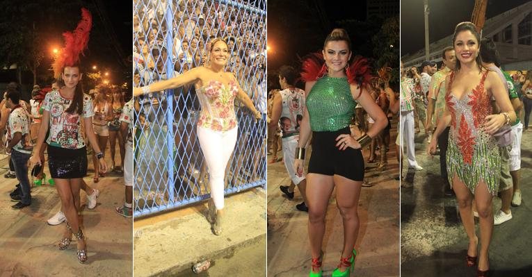 Famosas vão ao ensaio técnico das escolas de samba do Rio - Rodrigo dos Anjos/AgNews