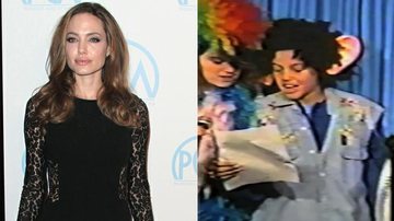 Veja Angelina Jolie cantando aos 12 anos - Getty Images/ Reprodução