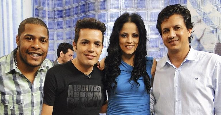Claudia Carla recebe Chaxo Branco e Marcelo Bandeira em seu programa,que tem direção  de João Luiz Borges, em São Paulo.