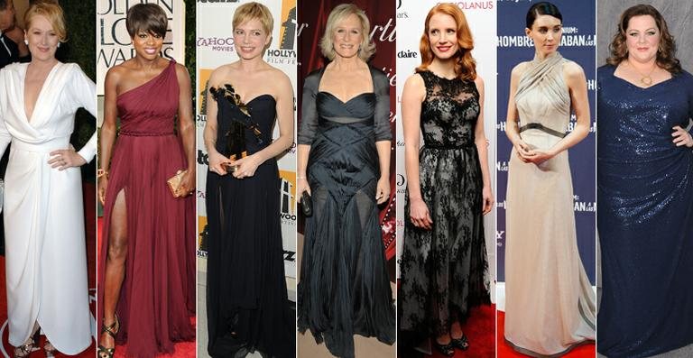 O estilo das atrizes indicadas ao Oscar 2012 - Getty Images