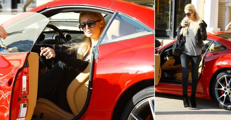 Paris Hilton passeia de Ferrari pela Califórnia, nos Estados Unidos - The Grosby Group