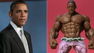 Barack Obama em versão Incrível Huck - Getty Images; Splash News / splashnews.com