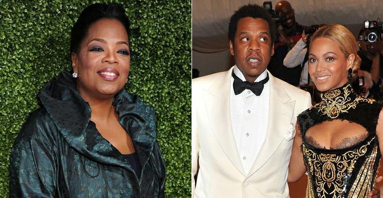 Oprah Winfrey pode ser a madrinha de Blue Ivy Carter, a filha de Jay-Z e Beyoncé - Getty Images