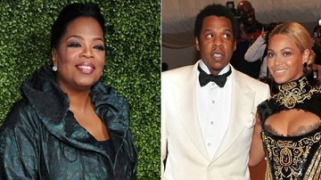 Oprah Winfrey pode ser a madrinha de Blue Ivy Carter, a filha de Jay-Z e Beyoncé - Getty Images