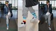 Justin Bieber usa meias coloridas em Los Angeles - The Grosby Group