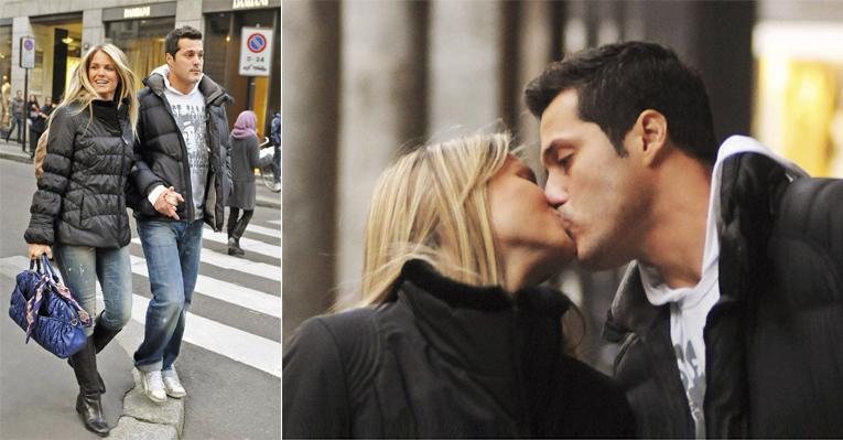 Casados há quase dez anos, a atriz e o goleiro aproveitam o tempo livre para passear pela Via Montenapoleone, em Milão, onde vivem desde 2005. - Queen