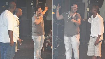 Tiago Abravanel divide o palco com Exaltasamba - AgNews