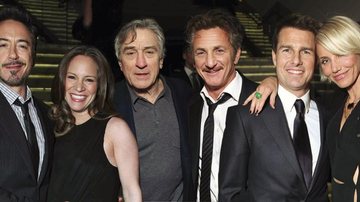 Em L.A., o casal Robert Downey Jr. e Susan Downey, à espera do primeiro herdeiro, e os atores Robert De Niro, Sean Penn, Tom Cruise e Cameron Diaz em badalação em dia de Globo de Ouro.