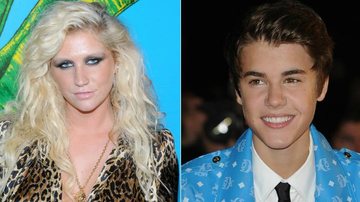 Ke$ha e Justin Bieber - Getty Images