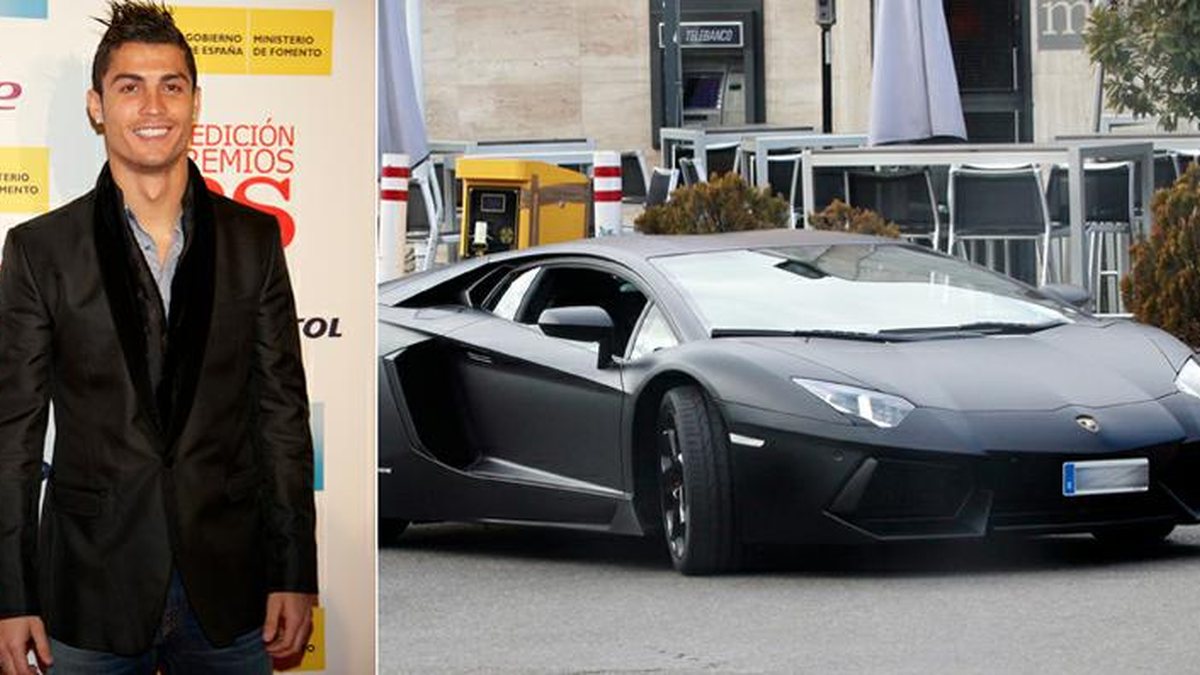 Cristiano Ronaldo e seu novo 'brinquedo': uma Lamborghini de 340 mil euros