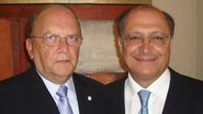 Na capital paulista, o apresentador Ruy Altenfelder entrevista Geraldo Alckmin, governador de São Paulo, na atração da Net e TVA.