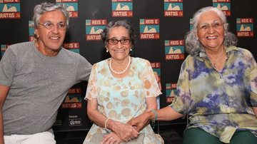Caetano Veloso com as irmãs Clara e Mabel - Uran Rodrigues