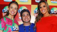 Thaís Pacholek, Yudi e Karyn Bravo no camarote do SBT em Salvador - Celso Akin/AgNews